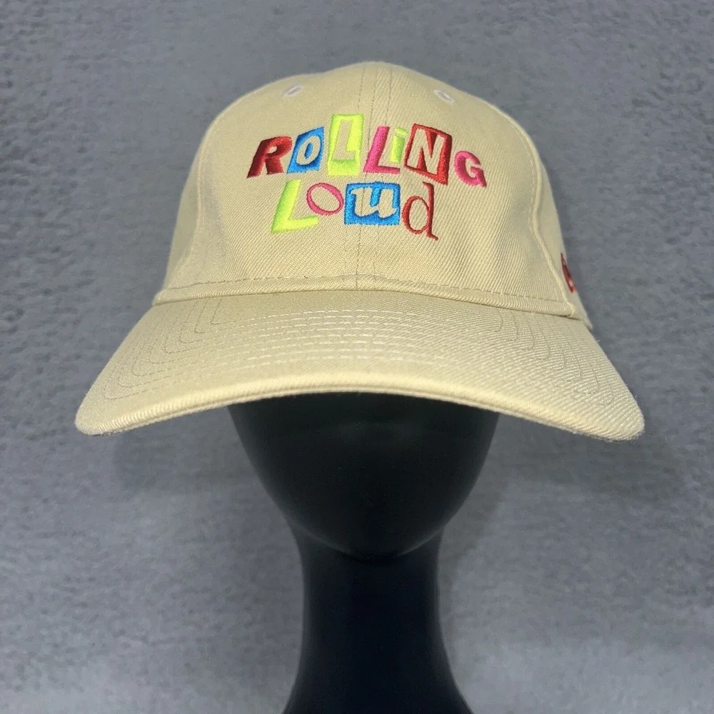 Rolling Loud x New Era Hat Yellow Adjustable Strapback 9FIFTY‎ Concert Merch Cap